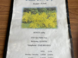 Broom Bush Cafe menu