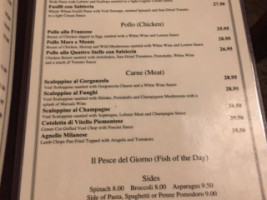 Amore Ristorante menu