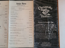 Chesapeake House menu