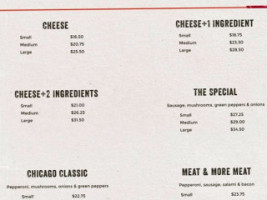 Giordano's Navy Pier menu