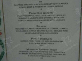 Le Clos menu