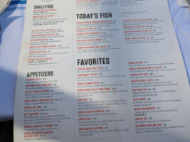 Bluewater Grill menu