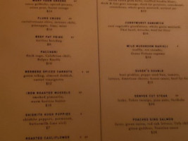 Dusek's menu