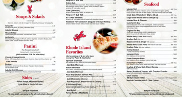 Rj's Cafe New England Seafood menu