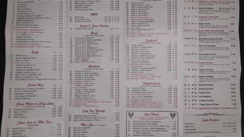 Beijing Chinese menu