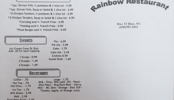 Rainbow menu