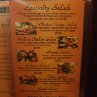 Bartolettis Restaurant menu