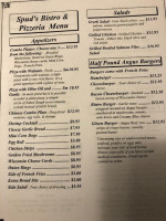 Spud's Bistro menu