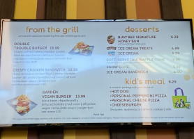 Treetops Café menu