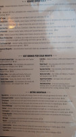 West End Pub menu