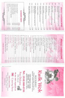 Kwik Wok menu