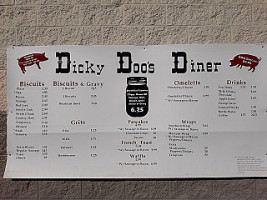 Dicky Doos Diner menu