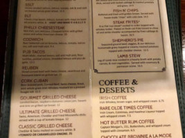 Rare Olde Times menu