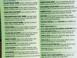 Seeds Greens Natural Market Deli menu