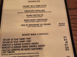 Oak Steakhouse Raleigh menu