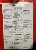 Bonny's Cafe menu