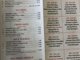 Hong Kong menu