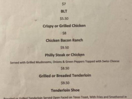 Goodfellas Bar Grill Llc menu