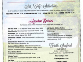 Macedon Hills Restrnt menu