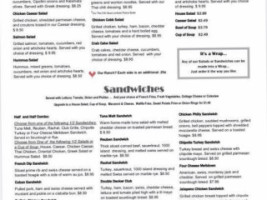 418 Bar Grill menu