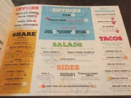 Baja Haus menu