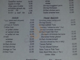 Blue Tomato menu