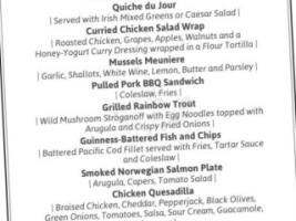 Lahinch Tavern and Grill menu