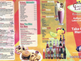 Cocina Latina menu