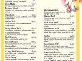 T C Ichiban Japanese Steakhouse menu