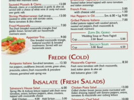 Salvatore's Italian Grill menu