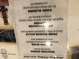 BB King's Blues Club New Orleans menu