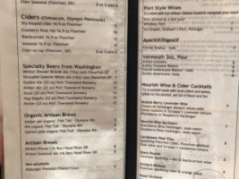 Nourish Sequim menu