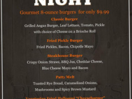 Brumley's Lounge menu