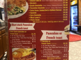 A G Luncheonette menu