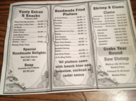 Dad's Seafood menu