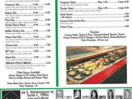 Fort Ball Pizza Palace menu