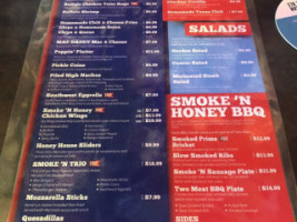 Smoke'n Honey House menu