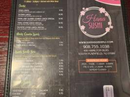 Fuji Sushi House menu