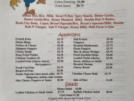 Rock City Cafe menu