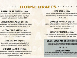 Central Machine Works Brewery menu