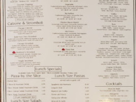 Capone's Italian Pizzaria menu