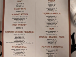 Bombay Velvet menu