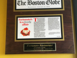 Fortunato's menu