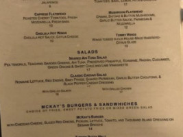 Mckay's menu