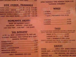 Wing It menu