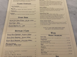 Bartlett Hall menu