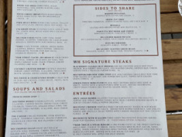 Willard Hicks Morgan Hill menu