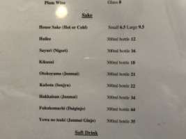 The Sushi House menu