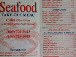 Ricks Seafood House menu