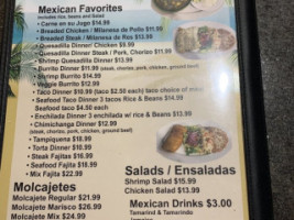 Don Cangrejo Cantina menu